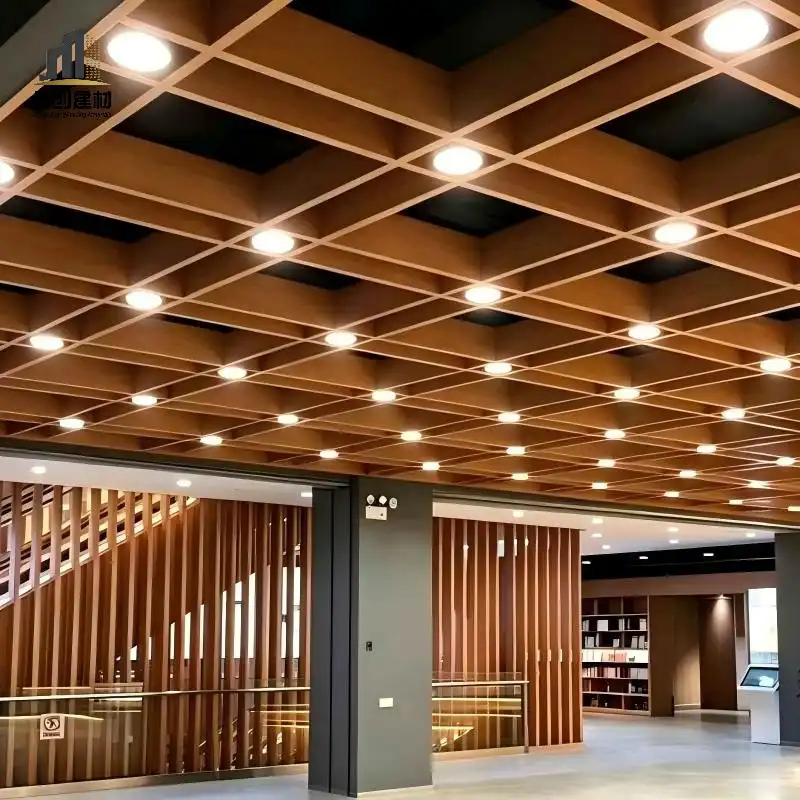 Aluminum Grid Ceiling | Open Cell Square Aluminum Grille Ceiling System